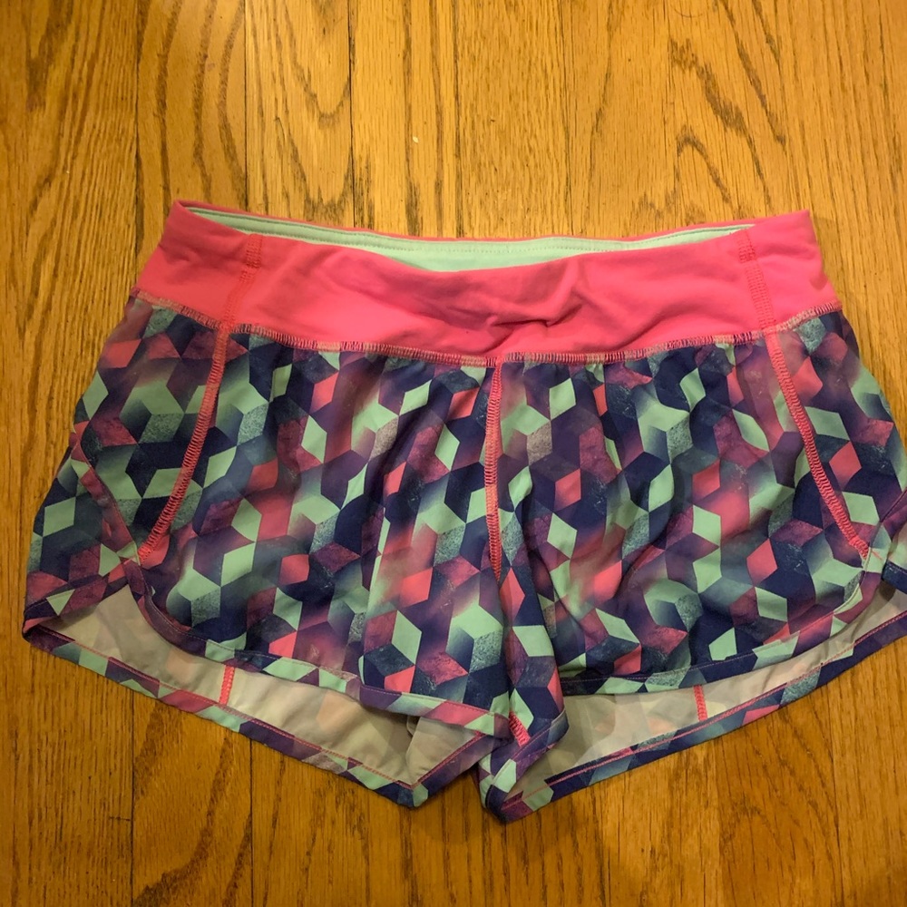 Patterned Ivivva Running Shorts (kids lululemon)